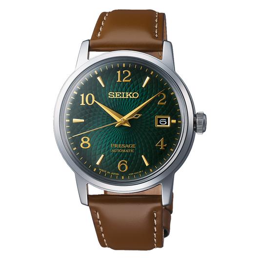 Seiko Presage Cocktail Mojito Green Dial Automatic 38.5 MM Watch SRPE45J1