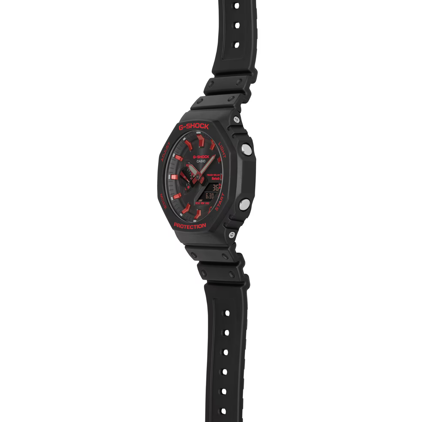 Casio G-Shock Analog Digital Black Resin With Red Accents Watch - GA-B2100BNR-1