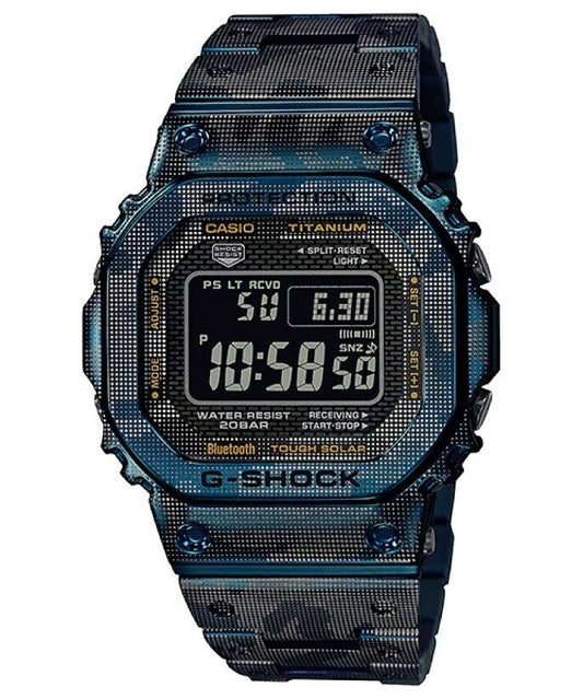 Casio G-Shock Standard Digital Bluetooth Blue Camo Titanium Watch GMW-B5000TCF-2