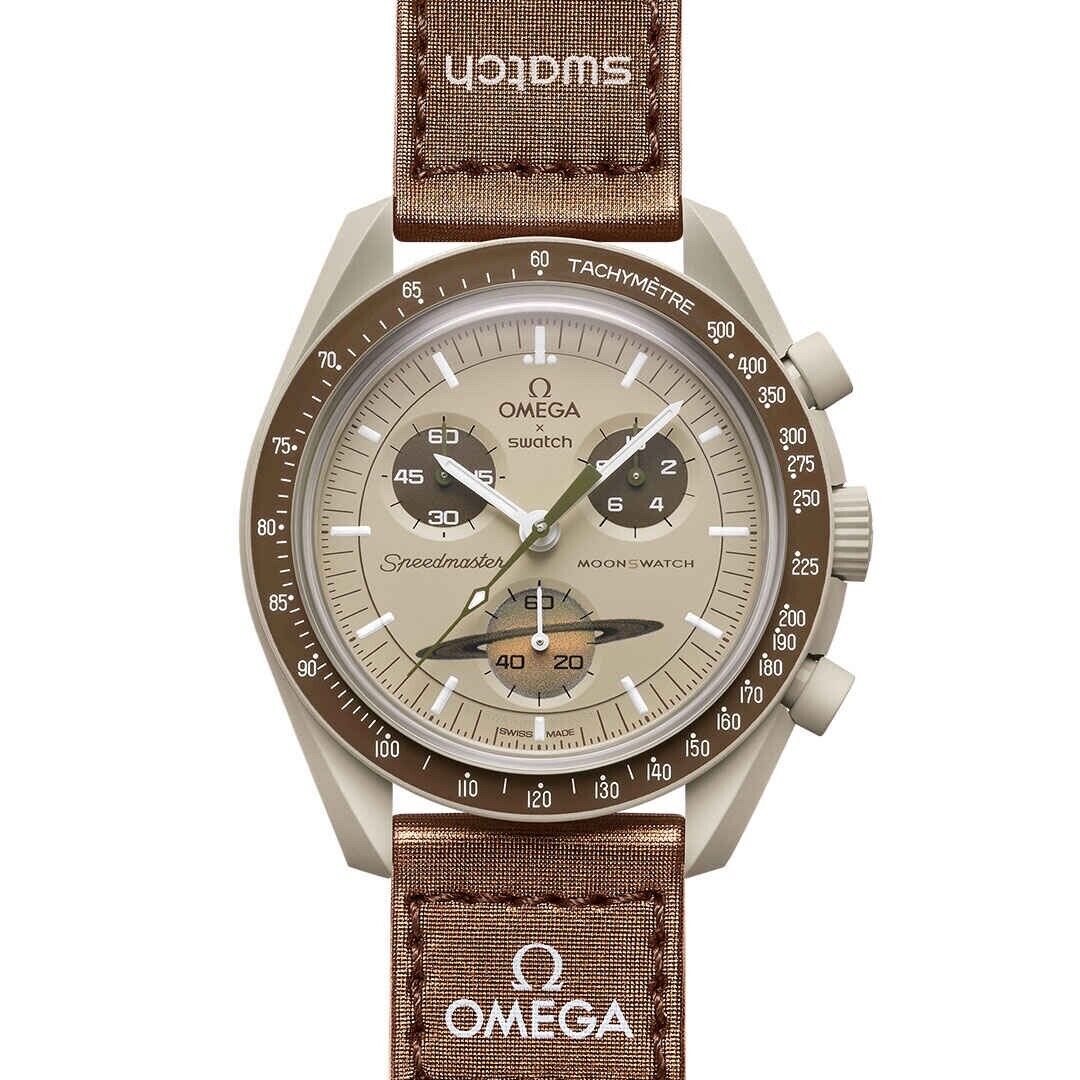 Omega x Swatch Bioceramic Moonswatch Mission To Saturn SO33T100