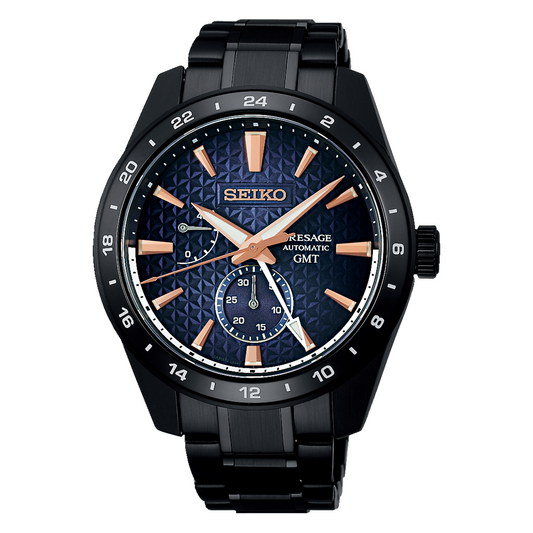 Seiko Presage Sharp Edged Series LE 42.4 MM Automatic GMT Watch SPB361J1