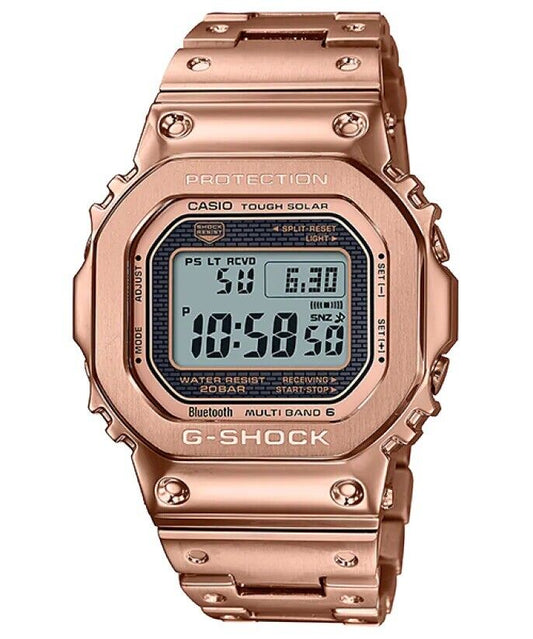 Casio G-Shock Full Metal Tough Solar Bluetooth Rose Gold Watch - GMW-B5000GD-4