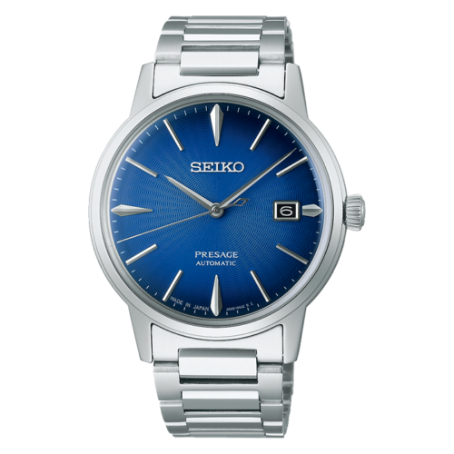 Seikp Presage Cocktail 39.5 MM Blue Dial Automatic SS Watch SRPJ13J1