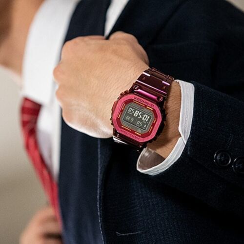Casio G-Shock Full Metal Tough Solar Bluetooth Full Metal Watch - GMW-B5000RD-4