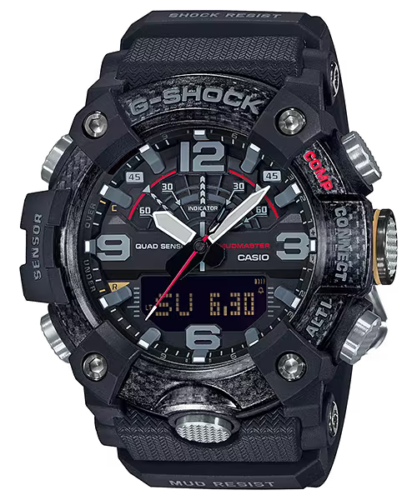 Casio G-Shock Mudmaster Quad Sensor Bluetooth Carbon Core Watch - GG-B100-1