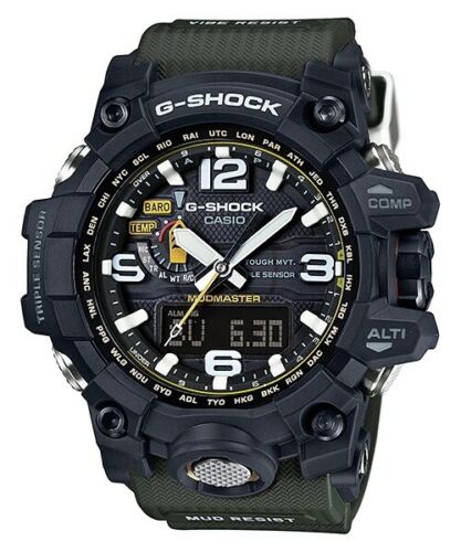 Casio G-Shock Mudmaster Triple Sensor Tough Solar Radio Resin Watch GWG-1000-1A3