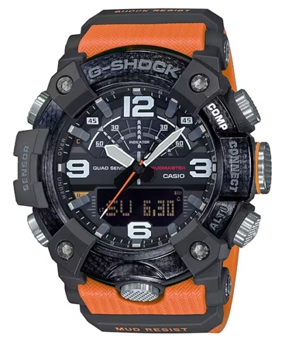 Casio G-Shock Mudmaster Quad Sensor Bluetooth Carbon Core Watch - GG-B100-1A9